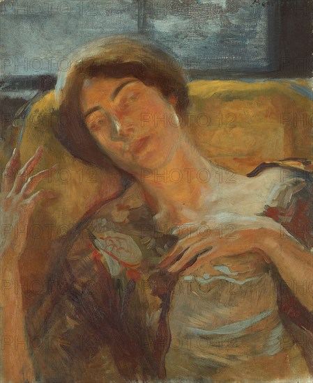 Woman's Head, c. 1890. Creator: Paul Albert Besnard.