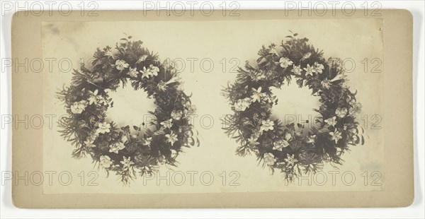 Untitled [wreath], mid 19th century.  Creator: William W. Culver.