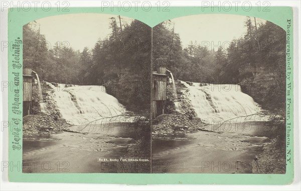 Rocky Fall, Ithaca Gorge, late 19th century. Creator: William Frear.