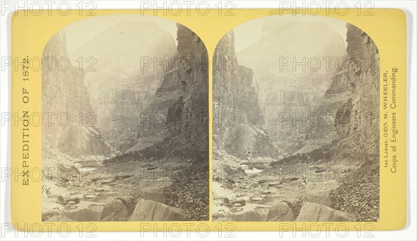 The mouth of Kanab Creek. The beds of the Colorado River and its tributary here lie in gorges..., 18 Creator: William H. Bell.