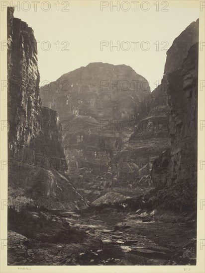 Cañon of Kanab Wash, Colorado River, Looking South, 1872. Creator: William H. Bell.