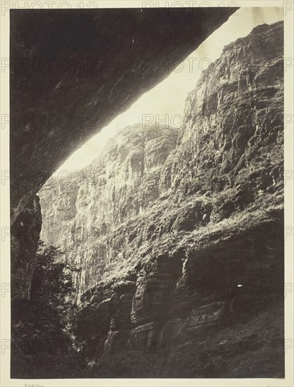 Cañon of Kanab Wash, Colorado River, Looking South, 1872. Creator: William H. Bell.