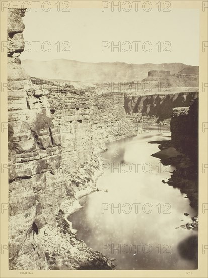Grand Canon, Colorado River, Near Paria Creek, Looking West, 1872. Creator: William H. Bell.