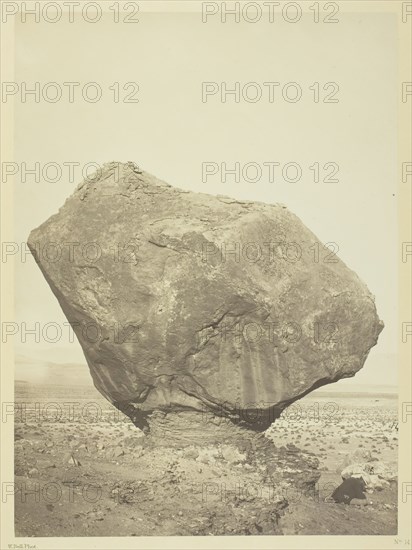 Perched Rock, Rocker Creek, Arizona, 1872. Creator: William H. Bell.