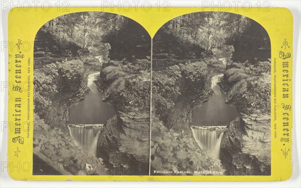 Entrance Cascade, Watkins Glen, 1860/68. Creator: William Purviance.