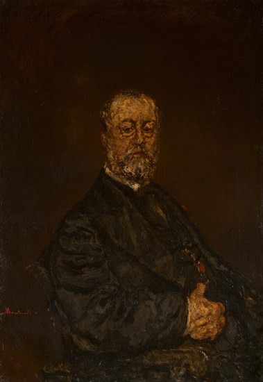 Portrait of Monsieur Rouland, c. 1875. Creator: Adolphe Monticelli.