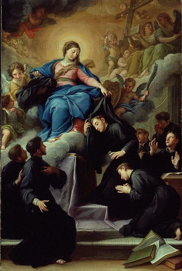 The Madonna with the Seven Founders of the Servite Order, c. 1728. Creator: Agostino Masucci.