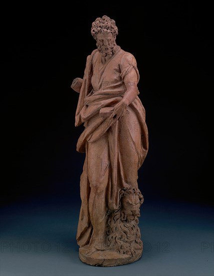 One of the Set of the Four Evangelists: Mark, modeled c. 1580. Creator: Alessandro Vittoria.