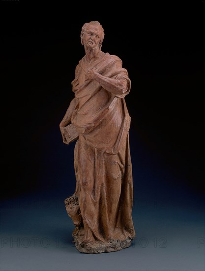 One of the Set of the Four Evangelists: Luke, modeled c. 1580. Creator: Alessandro Vittoria.