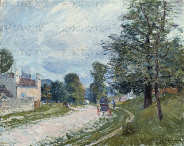 A Turn in the Road, 1873. Creator: Alfred Sisley.