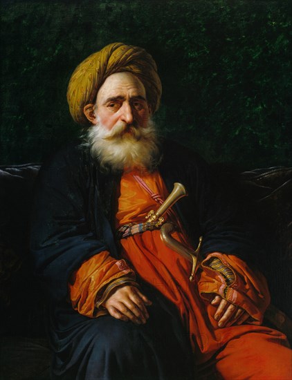 Portrait of the Katchef Dahouth, Christian Mameluke, 1804. Creator: Anne-Louis Girodet de Roussy-Trioson.