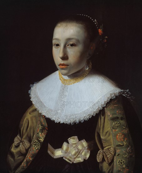 Portrait of a Young Girl, 1633/35. Creator: Pieter Dubordieu.