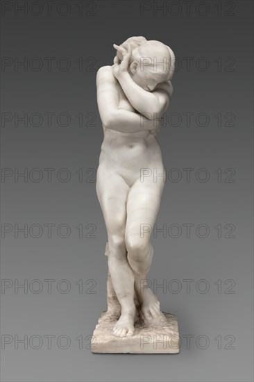 Eve after the Fall, Modeled 1883, carved about 1886. Creator: Auguste Rodin.