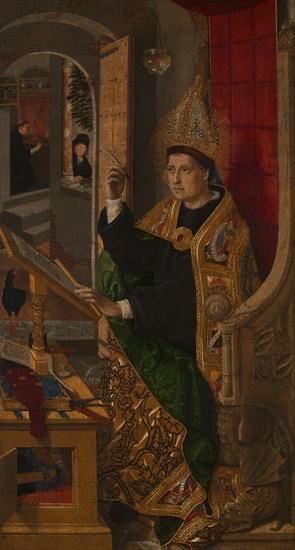 Saint Augustine, 1477/85. Creator: Bartolome Bermejo.