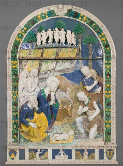 Adoration of the Shepherds, About 1520. Creators: Benedetto Buglioni, Workshop of Benedetto Buglioni.