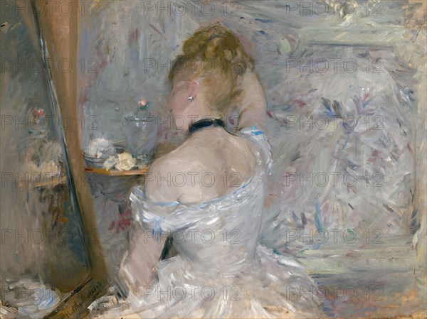 Woman at Her Toilette, 1875/80. Creator: Berthe Morisot.