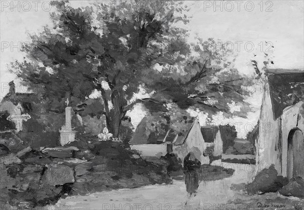 Village in Brittany, 1844. Creator: Charles Francois Daubigny.