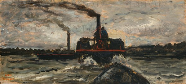 River Boat, c. 1860. Creator: Charles Francois Daubigny.