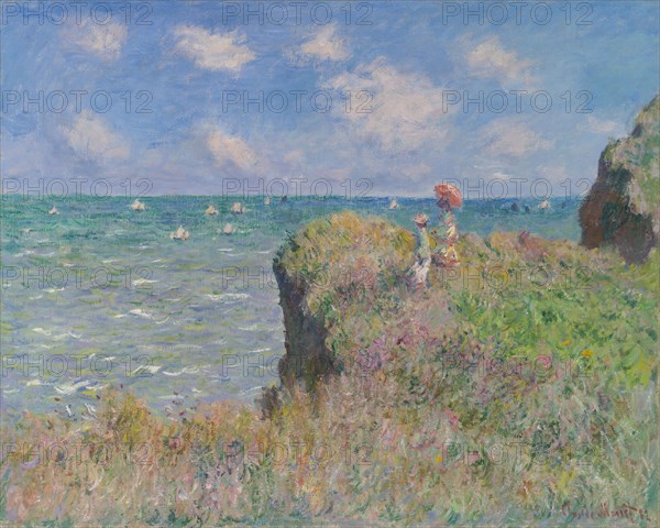 Cliff Walk at Pourville, 1882. Creator: Claude Monet.