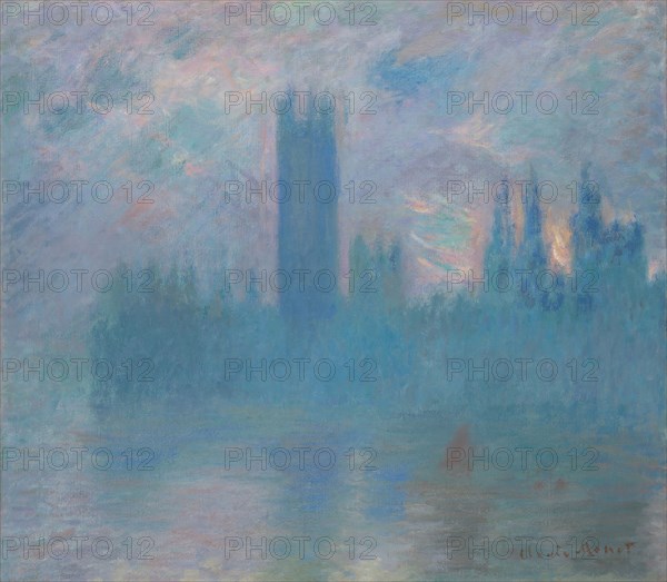 Monet, "Le Parlement de Londres"