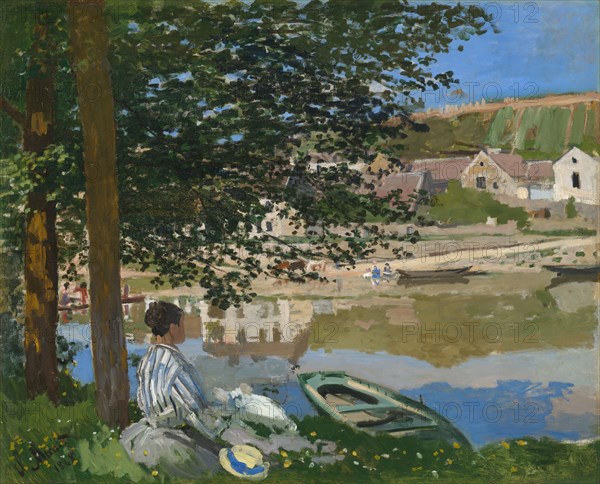 On the Bank of the Seine, Bennecourt, 1868. Creator: Claude Monet.