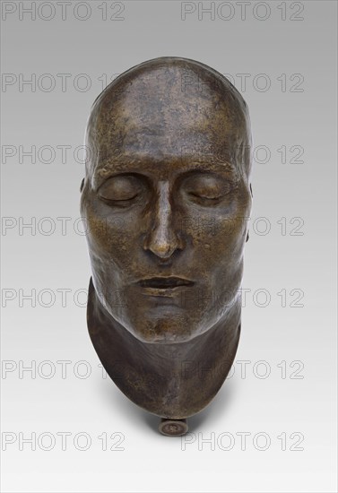 Death Mask of Napoleon, modeled 1821 (cast 1833). Creators: Louis Richard, E. Quesnel.