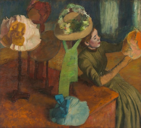 The Millinery Shop, 1879/86. Creator: Edgar Degas.