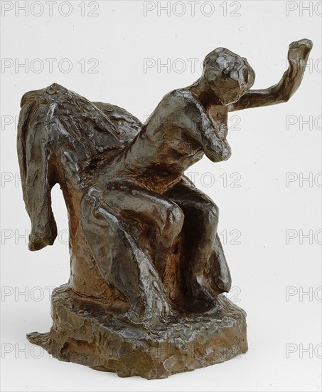 Woman Seated in an Armchair, modeled c. 1903 (cast 1919/21). Creator: Edgar Degas.