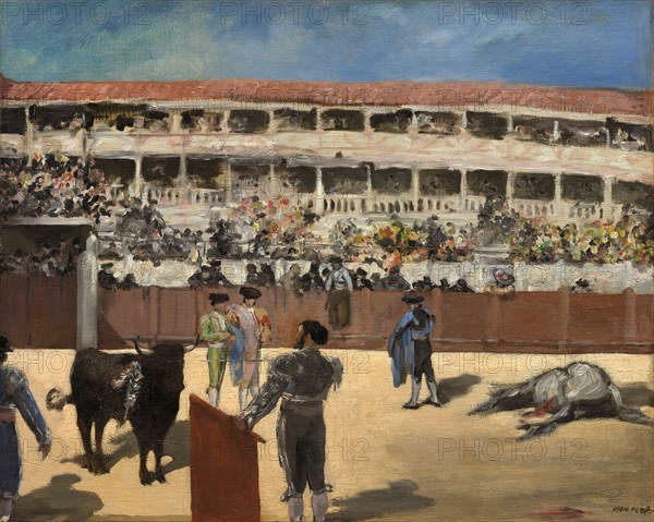 Bullfight, 1865/66. Creator: Edouard Manet.