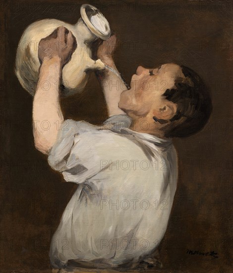 Boy with Pitcher (La Régalade), 1862/72. Creator: Edouard Manet.