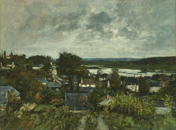 La Touques near Deauville, 1883. Creator: Eugene Louis Boudin.