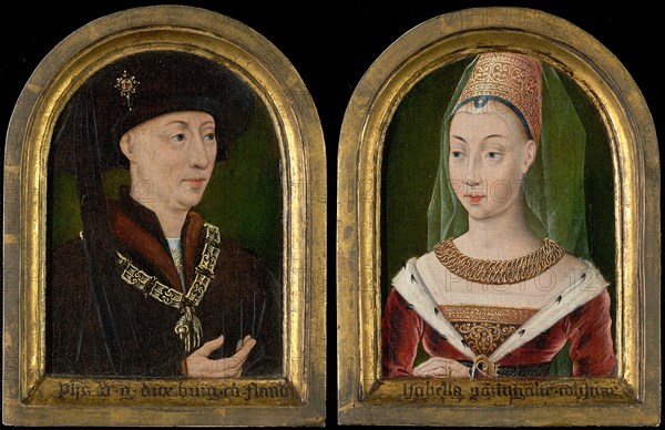 Philip the Good, Duke of Burgundy; Isabelle of Bourbon (?), c. 1520/30. Creator: Unknown.