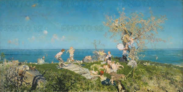 Springtime and Love, 1878. Creator: Francesco Paolo Michetti.