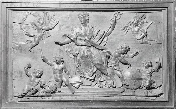 Panel Emblematical of the Arts, 1600/1700. Creator: Unknown.