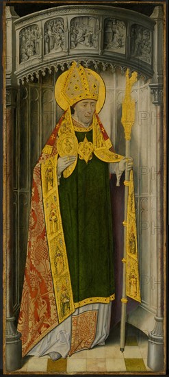 Altarpiece from Thuison-les-Abbeville: Saint Honoré, 1490/1500. Creator: Unknown.