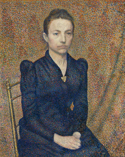 Portrait of the Artist's Sister, 1891. Creator: Georges Lemmen.