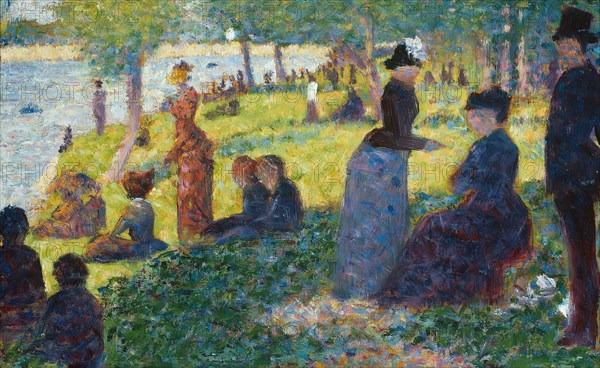 Oil Sketch for "La Grande Jatte", 1884. Creator: Georges-Pierre Seurat.