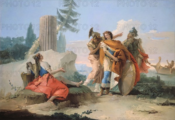 Armida Abandoned by Rinaldo, 1742/45. Creator: Giovanni Battista Tiepolo.