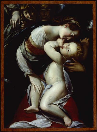 Virgin and Child with Angels, c. 1610. Creator: Giulio Cesare Procaccini.