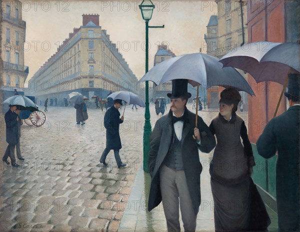 Gustave Caillebotte
Ecole française
Rue de Paris, temps de pluie
1877
Huile sur toile (212,2 x 276,2 cm)
Chicago, Art Institute