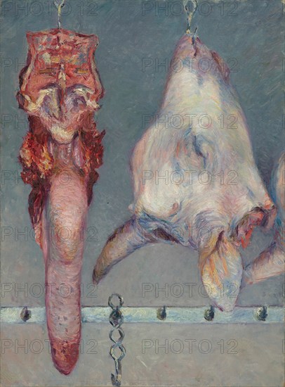 Calf's Head and Ox Tongue, c. 1882. Creator: Gustave Caillebotte.