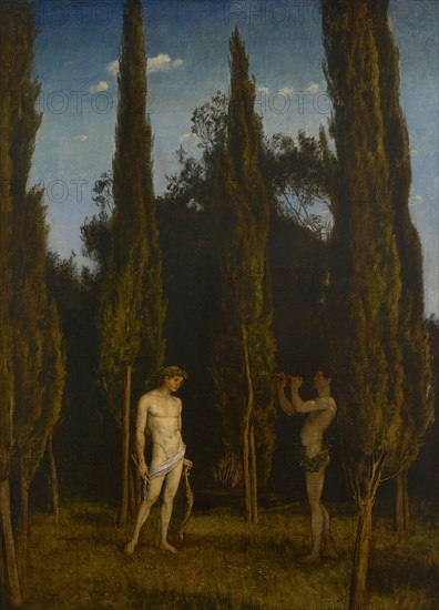 Apollo and Marsyas, 1888. Creator: Hans Thoma.