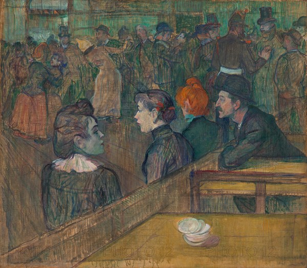 Moulin de la Galette, 1889. Creator: Henri de Toulouse-Lautrec.