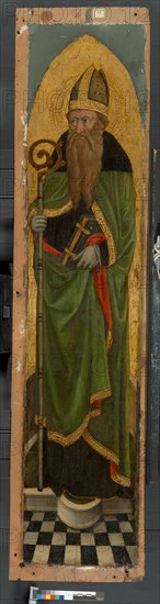 Bishop Saint from an Augustinian altarpiece, 1450/75. Creator: Unknown.