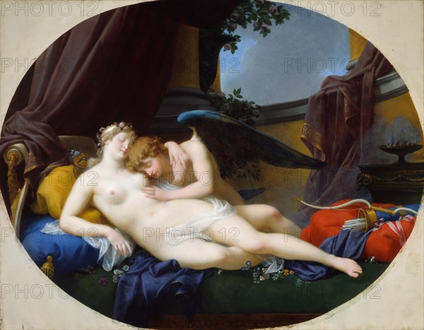 Cupid and Psyche, 1828. Creator: Jean-Baptiste Regnault.