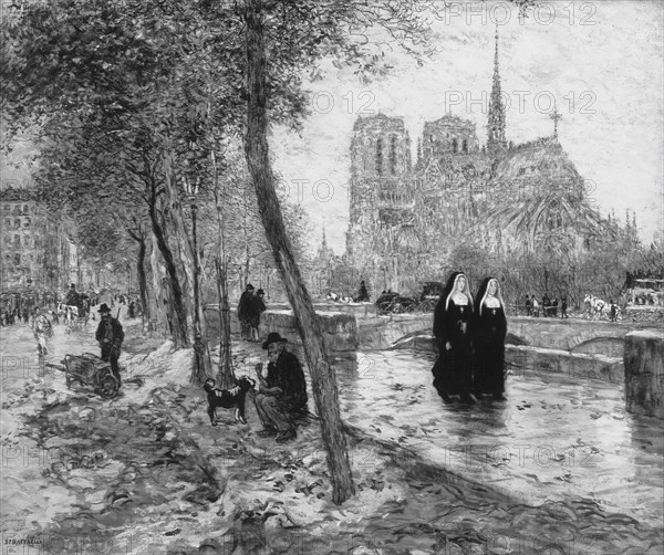 Notre Dame de Paris, 1890/95. Creator: Jean Francois Raffaelli.