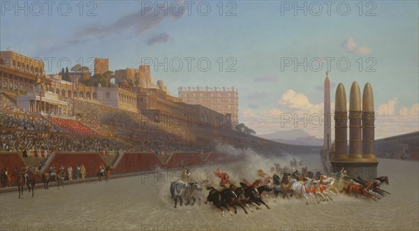 Chariot Race, 1876. Creator: Jean-Leon Gerome.