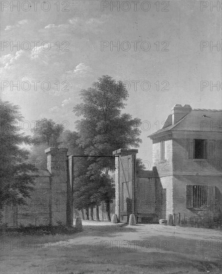 Entrance to the Park at Saint-Cloud, c. 1802. Creator: Jean-Victor Bertin.