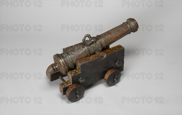 Model Field Cannon with Carriage, Austria, 1693. Creator: Unknown.