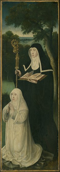 Saint Gertrude of Nivelles and an Augustinian Canoness, 1525/50. Creator: Unknown.